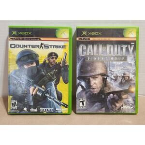 2 Xbox Games - Call Of Duty Finest Hour And Counter Strike